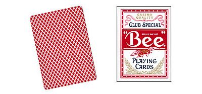 Bee Club Poker red